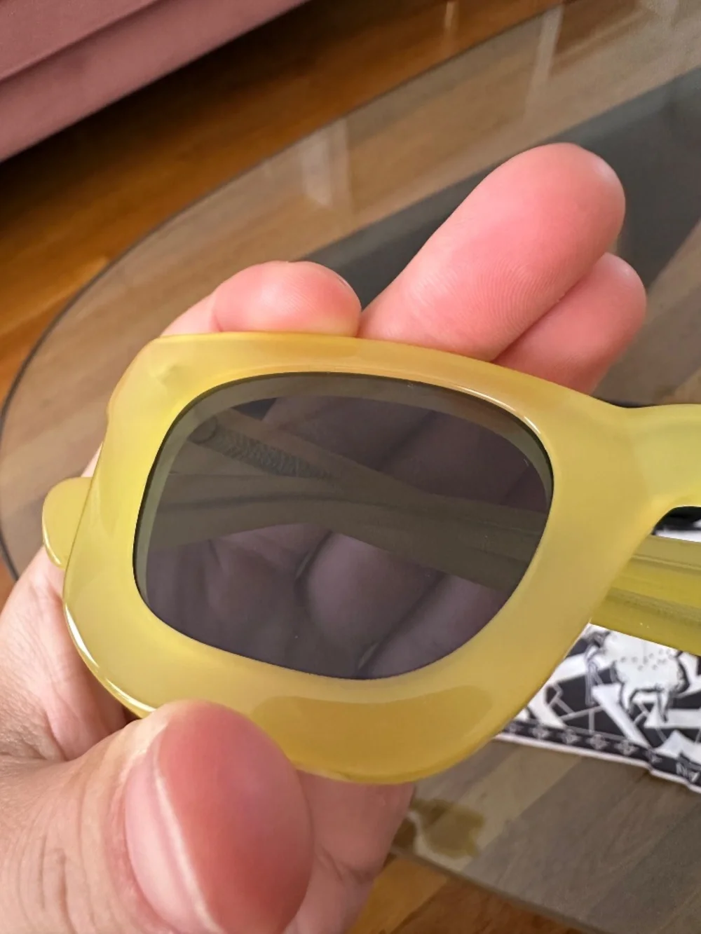 Brain dead yellow sun glasses
